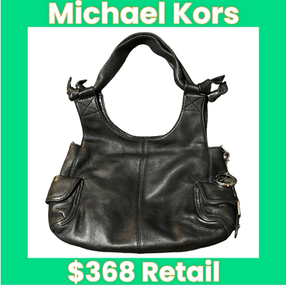 Y2K Michael Kors Slouchy Hobo bag w/ knot shoulder straps. Free bag charm!